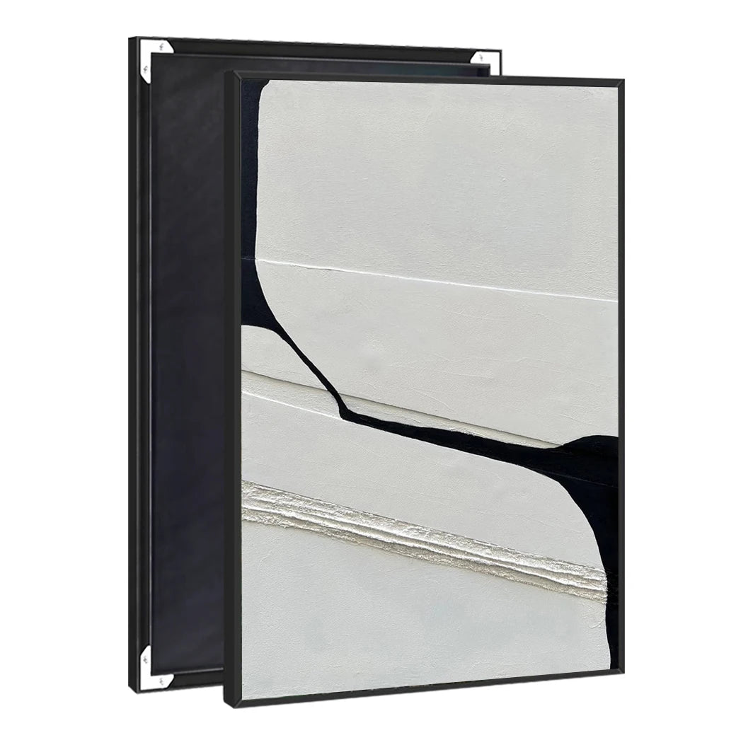 UNIART Original Hand-Painted Thick Acrylic Oil Painting Minimalist Simple Abstract Canvas Art Original Texture for Museum