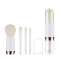 Skylark 4-in-1 Retractable Capsule Makeup Brush Set-Dual-Ended Travel-Friendly Brushes for Face Eyeshadow & Blush Highlight
