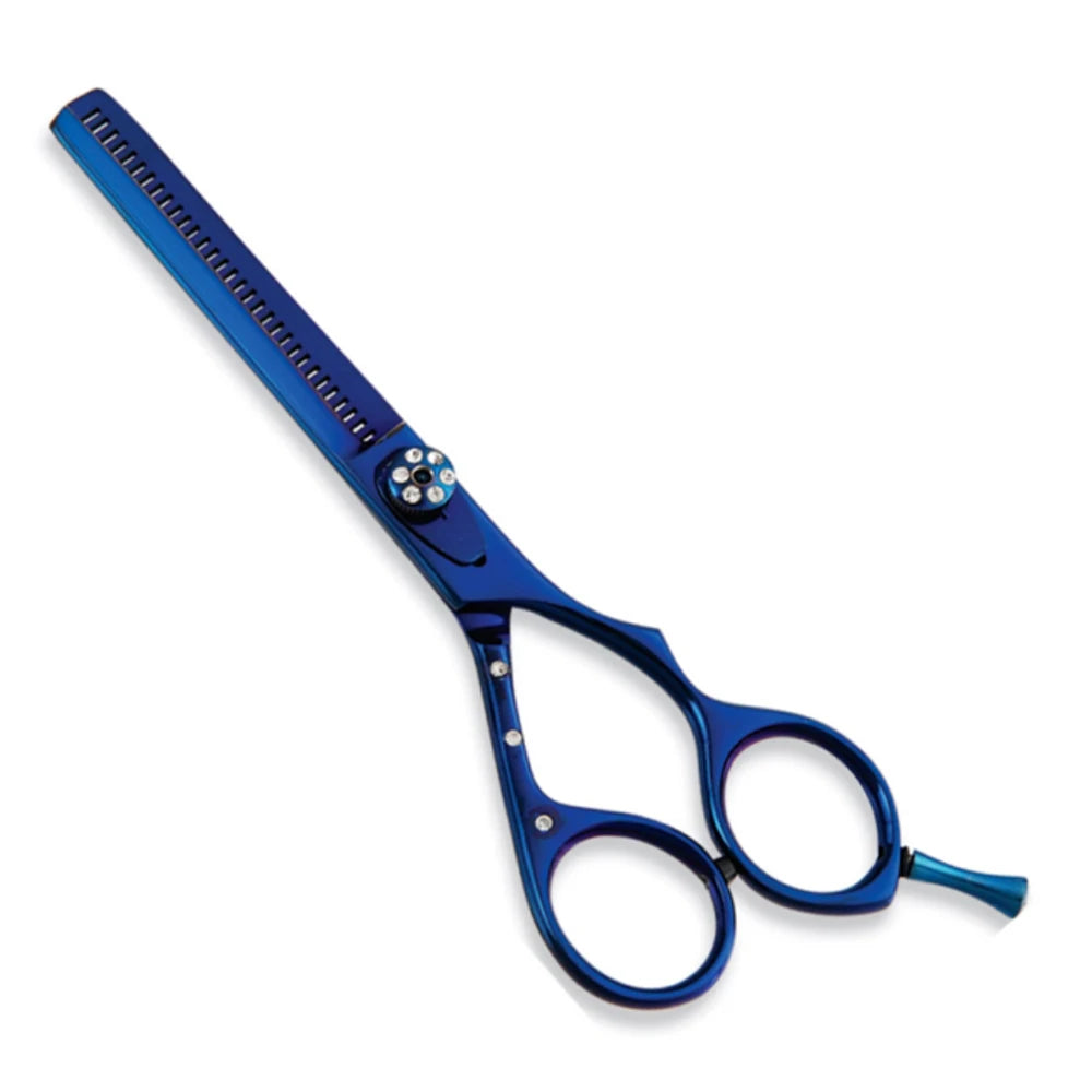 Professional 6.5-Inch Right-Handed Hair Cutting Thinning Scissors Set Stainless Steel Blade 28 Teeth Medium Handle for Hair