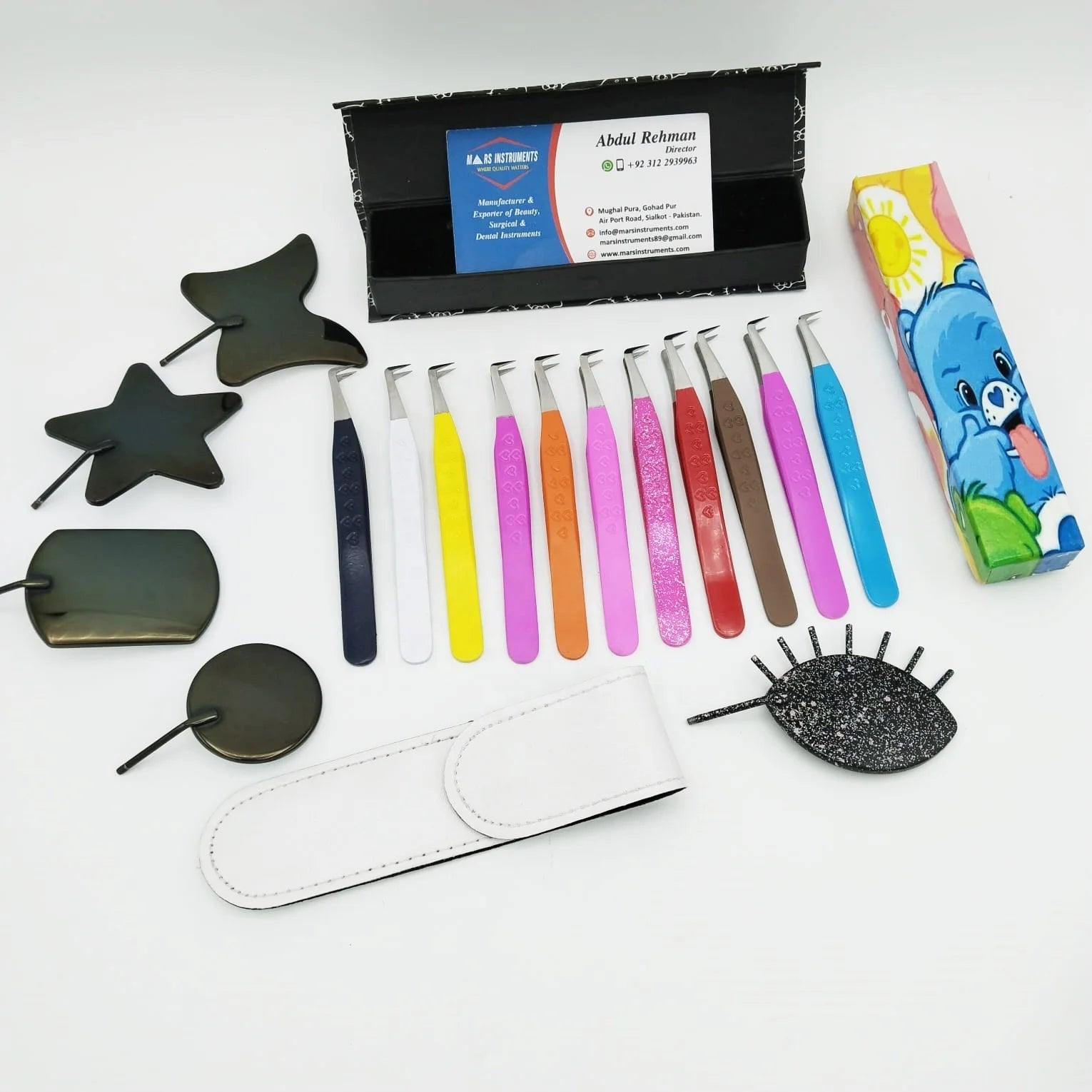 90 Degree Boot Heart Print Individual 3D 6D Volume Stainless Steel Precision Eyelash Tweezers Sustainable False Lash Tool
