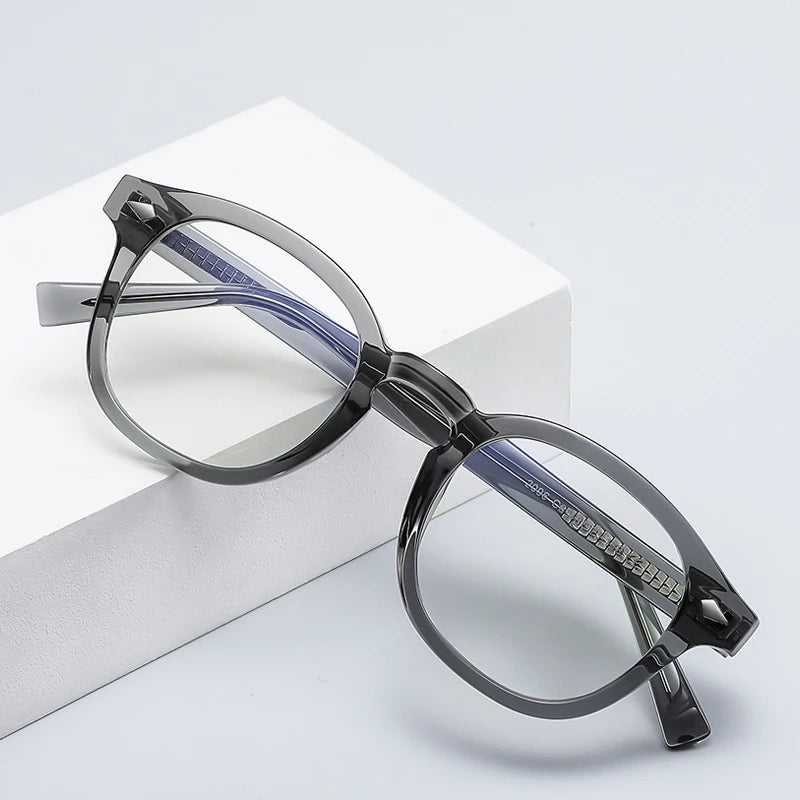 Fashion TR90 Anti Blue Light Glasses Round Optical Glasses Frame2096 College Style Eyeglasses Frame Matched with Myopia Glasses