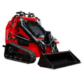 CE 1 Ton Wheel Snow Blower Compact Fronted Loader Multifunctional Stand Behind Mini Small Skid Steer Crawler Loader for Sale