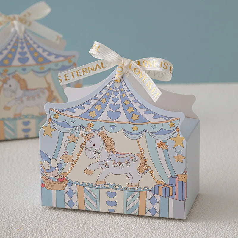 JUXINDA Cute Cartoon Candy Box Wedding Candy Box New Wedding Candy Packaging Box Wedding Favor Candy Box
