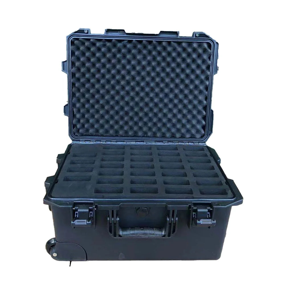 Large Size Waterproof IP67 OEM/ODM Customized Protective Hard Plastic Shockproof Dustproof Portable Carrying Case with Wheels
