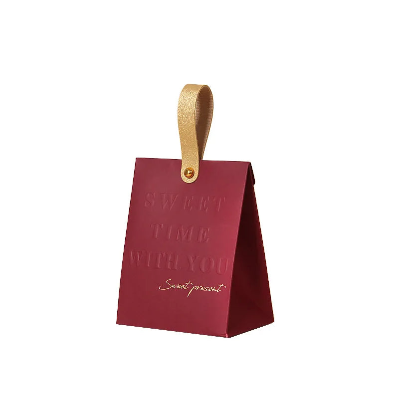 JUXINDA Handheld Wedding Favor Candy Box European Style Wedding Candy Box 2026 New High-end Paper Box Candy Bag