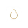 Fashion Jewelry S925 Sterling Silver 18K Gold Plated Zircon Hoop Piercing Nose Ring for Girls
