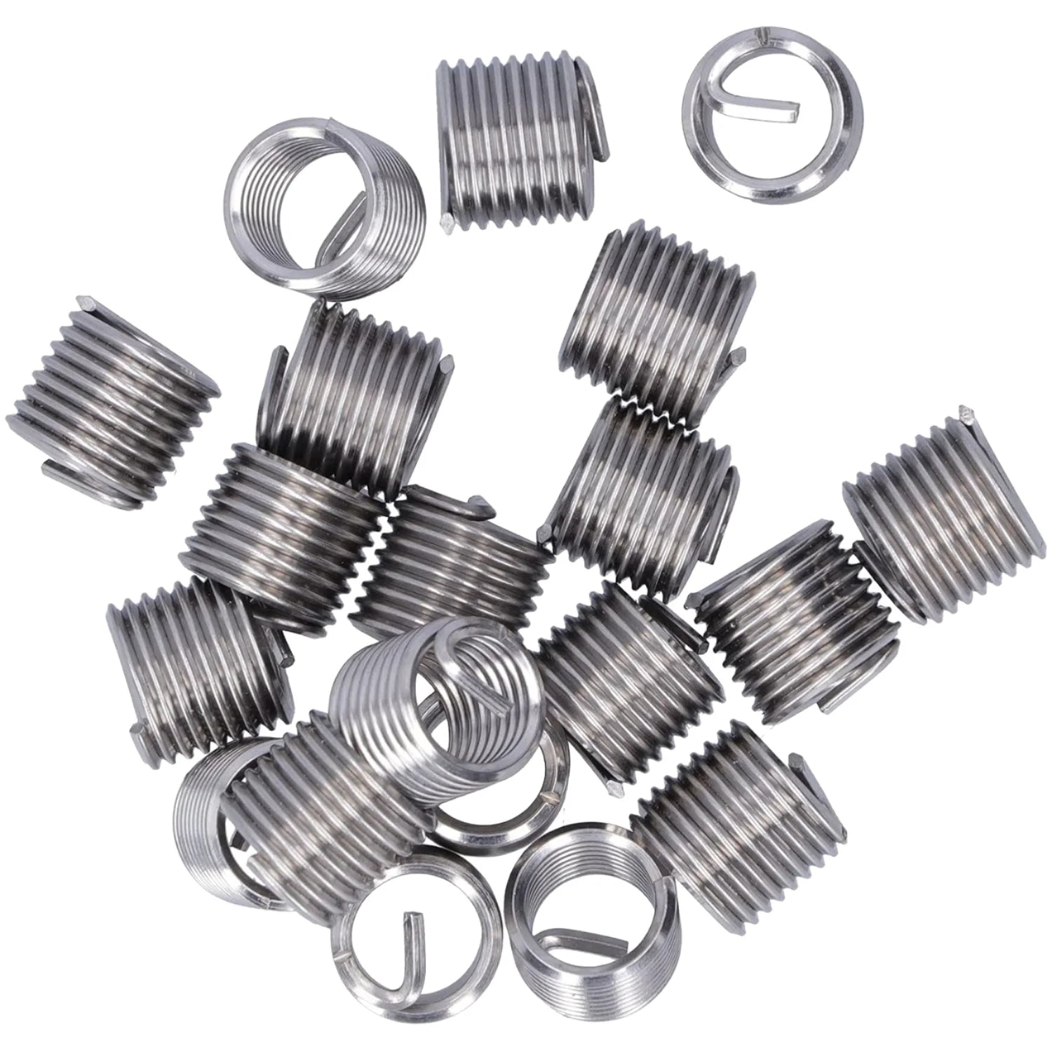 A2-70 Stainless Steel Metric Thread Adapter Inserts Various Sizes (M8 M6 M8 M4 M5 M3)-Internal & External Reducer Sleeves in Red