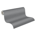 Made in Germany - Wallpaper rolls Solid Plain Anthracite Grey - Non Woven Vinyl - Modern Wallpaper Plain Solid - 1005 x 053 m