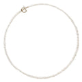 14K Gold OT Buckle Baroque Freshwater Pearl Necklace Simple Copper Plated Fashion Jewelry for Women's Anniversary