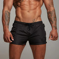 Summer Trending Products 3 Inch Polyester Elastic Waist Beach Shorts Men's Sports Shorts With Zipper Pockets