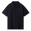 OEM custom logo embroidery printed design 260g 32S double yarn combed cotton solid color lapel shirt work clothes polo T-shirt
