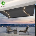 YST Factory Outdoor Shop Telescopic Folding Arm Electric Remote Control Waterproof Anti-UV PU Coated Aluminum Alloy Awning