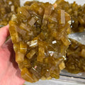 Wholesale High Quality Dark Yellow Barite Mineral Natural Crystal Specimen with Customizable Packaging for Fengshui Healing MegaBDM