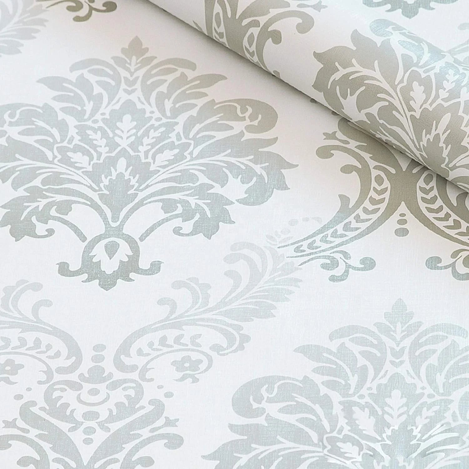 UDK Damask 3D Wallpapers Home Decor Adhesive Stickers Wall Paper for Apartment Wall & Furniture Decoration