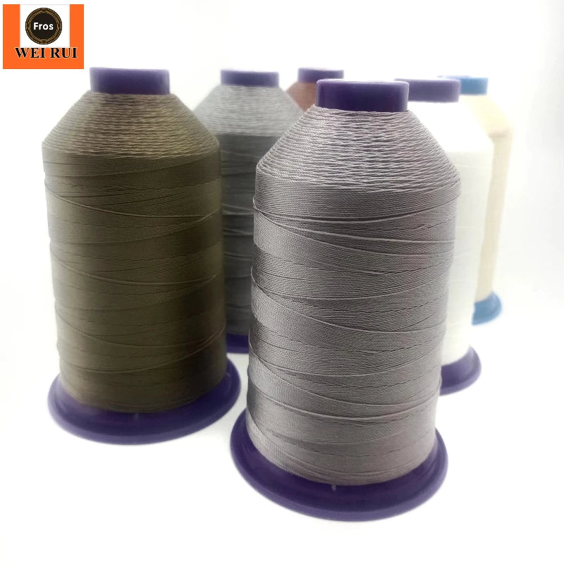 Hilo Thread Nylon Bonded 6.6 V69 Tex 70 Nylon Bonded Thread 69 Black 210d/3 Bonded Nylon Heavy Duty Thread