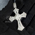 Factory Wholesale ODM Design Christian 925 Silver VVS Moissanite Baguette Ankh Cross Pendant 18k Real Gold Plated Men Jewelry