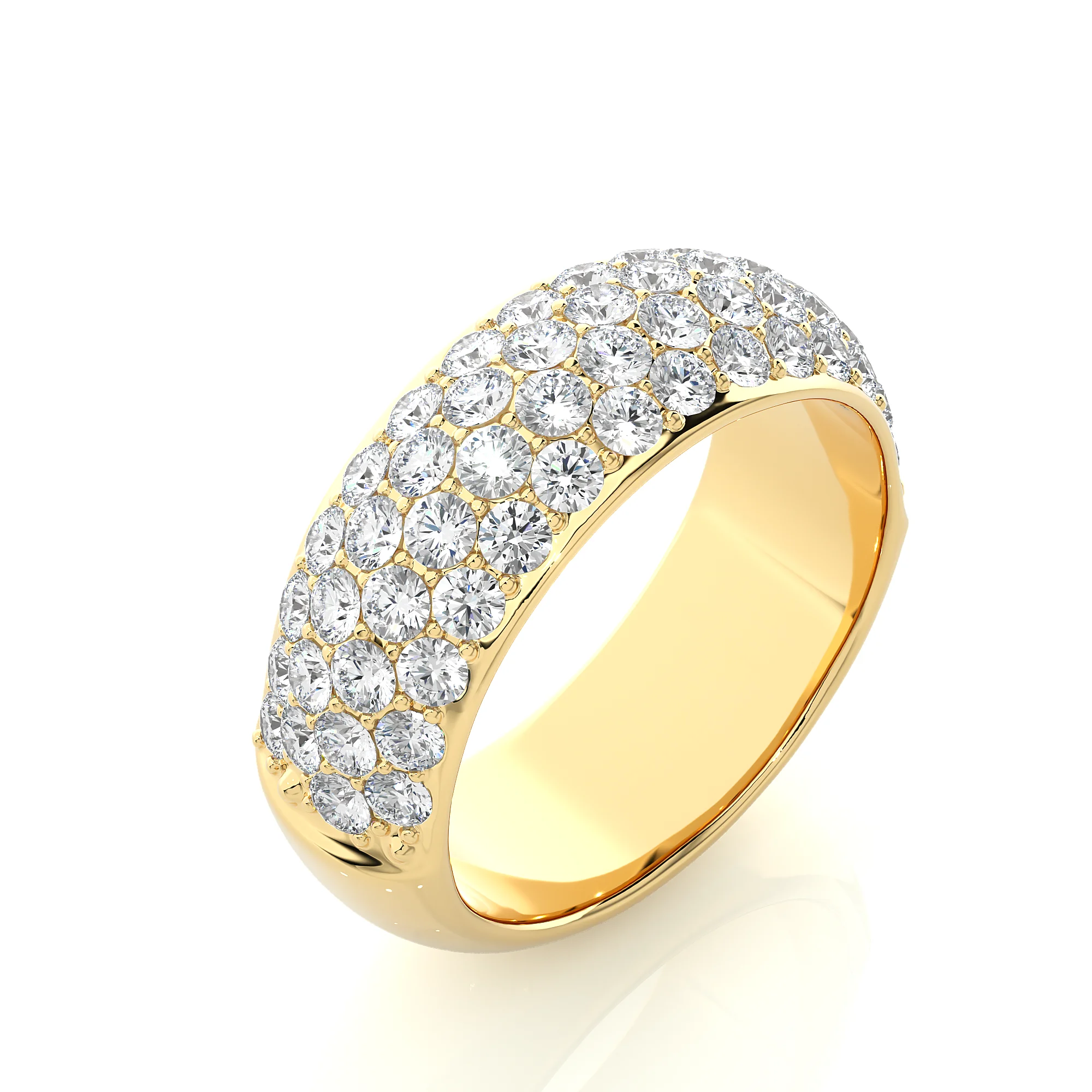 Classic Moissanite Diamond Ring S925 Sterling Silver 18K Gold Plated Vvs Moissanite Ring for Womens Certified Diamond Ring