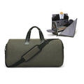 Custom 2-in-1 Convertible Garment Duffle Bag Foldable Business Travel Suitcase with Fashionable Zipper Closure for Men Women