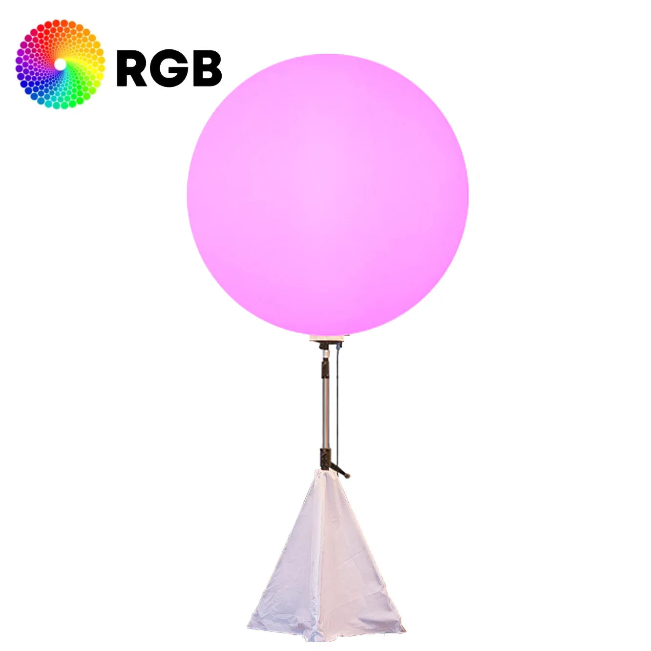 Airstar DMX Control RGB LED White Inflatable Balloon Light Tower Tripod IP54 Rated 3-Year Warranty for Advertising/Wedding/Party