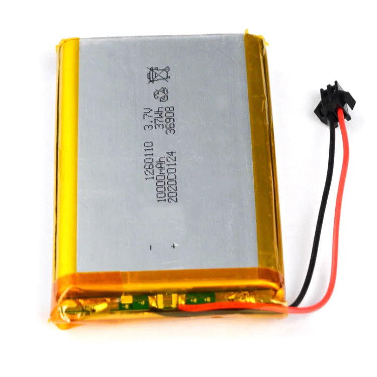 Wholesale KXD 1260100 Ultra Small 18650 3.7V 10000mAh LiFePO4 Lithium Polymer Rechargeable Battery 500-Cycle MegaBDM