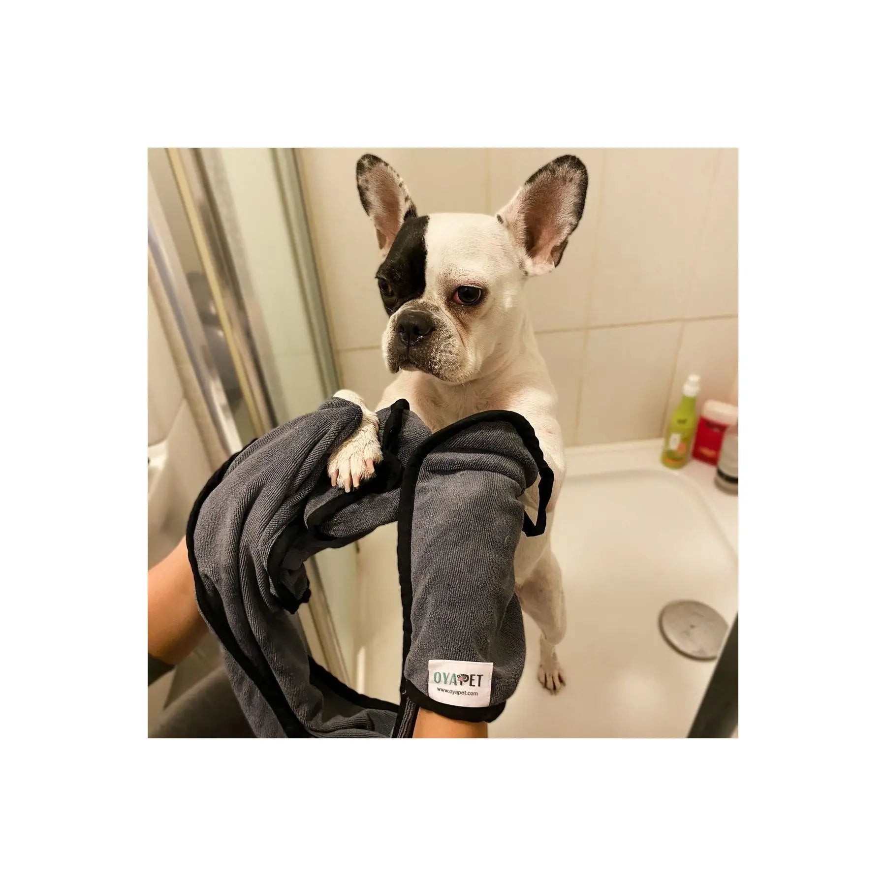 Ultra Absorbent Microfiber Pet Towel Luxury Dog Drying Towel Handy Pockets Hanging Loop Cool Style Grooming Tool Paw Cleaner