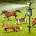 2026 Solar Animal Repeller With PIR Sensor Water Spray and Flashing Light for Garden Yard Farm Protection Solar Animal Repeller
