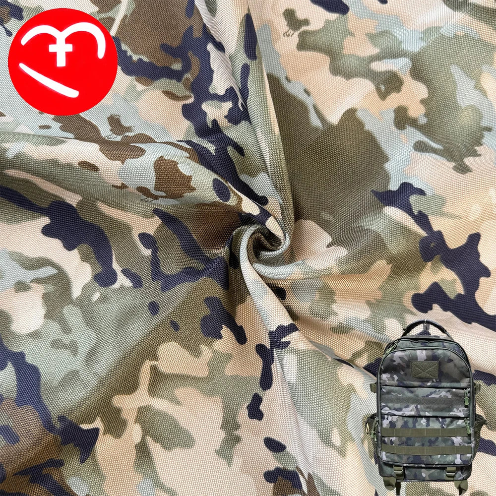 1000D Nylon Cordura Ink Pattern Desert Camouflage Fabric Durable Waterproof Ripstop Oxford Fabric for Bags Sportswear Tents