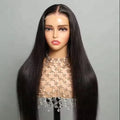 18 20 22 Inches Ready-Go-Glueless-Wigs-Pre-Cut-Pluck 6x5 Transparent Lace  Bone Straight Hair Lace Human  Hair Wig