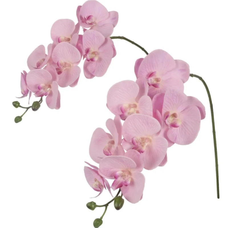 Artificial Pink Orchid Real Touch Latex Flowers Phalaenopsis Branches for Home Party Wedding Bridal Shower Decoration