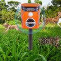 Outdoor Ultrasonic & Flash Light Animal Repeller Solar Powered ABS Material for Garden & Farm Protection