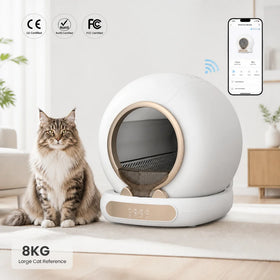 65L Large Capacity Automatic Cat Litter Box Smart Self Cleaning Cat Toilet for Multiple Cats 9L Extra Large Trash Bin OEM