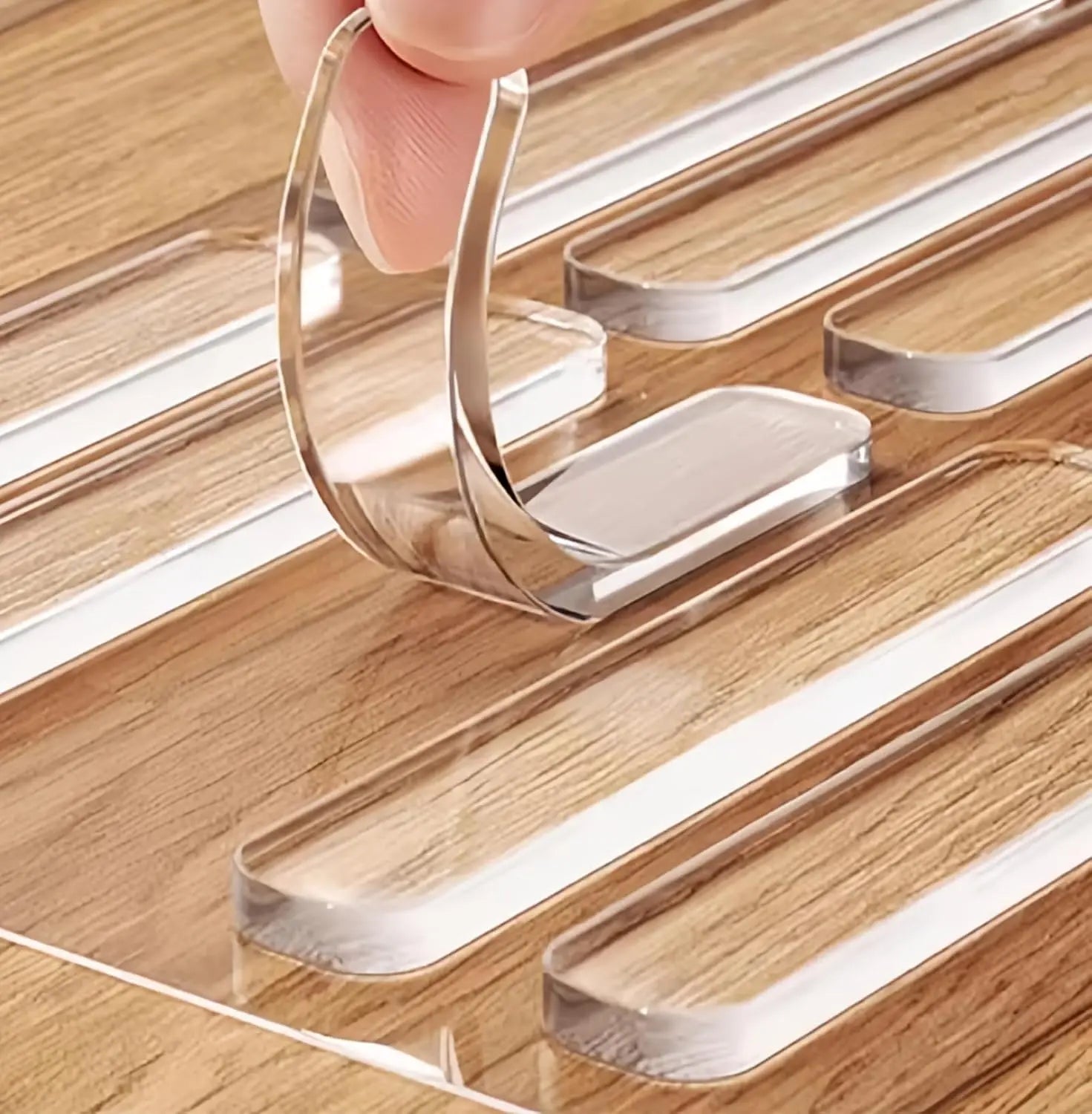 Clear Adhesive Drawer Bumpers Pads Silicone Self Adhesive Cabinet Door Bumpers Strip Sound Dampening Rubber Feet