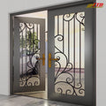 Stylish Entry Steel Wrought Iron Postmodern Design Waterproof Offering Durability Artistic Beauty Reliable protection for Modern