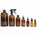 Luxury Empty 1/2oz 1oz 2oz 4oz 8oz 16oz Amber Clear Boston Round Glass Fragrance Body Perfume Mist Spray Essential Oil Bottle