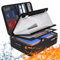 Portable Home Travel Office Safe Bag 4-Layer Important Document Organizer Fireproof Waterproof Zipper Document Box with Lock