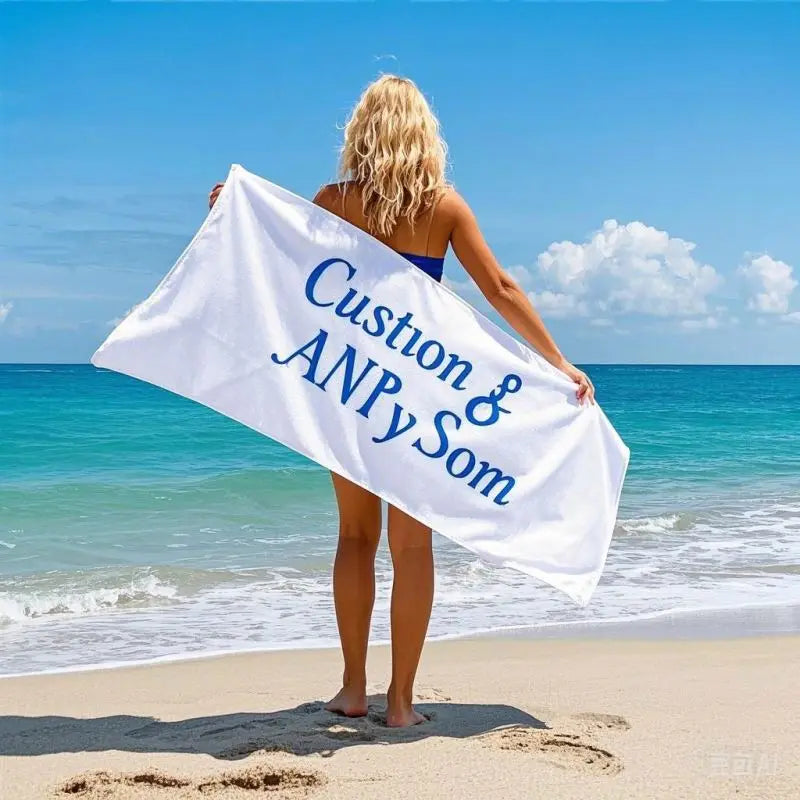 Wholesale Custom Logo Sand Free Custom 100% Cotton Beach Towel Print Beach Towel