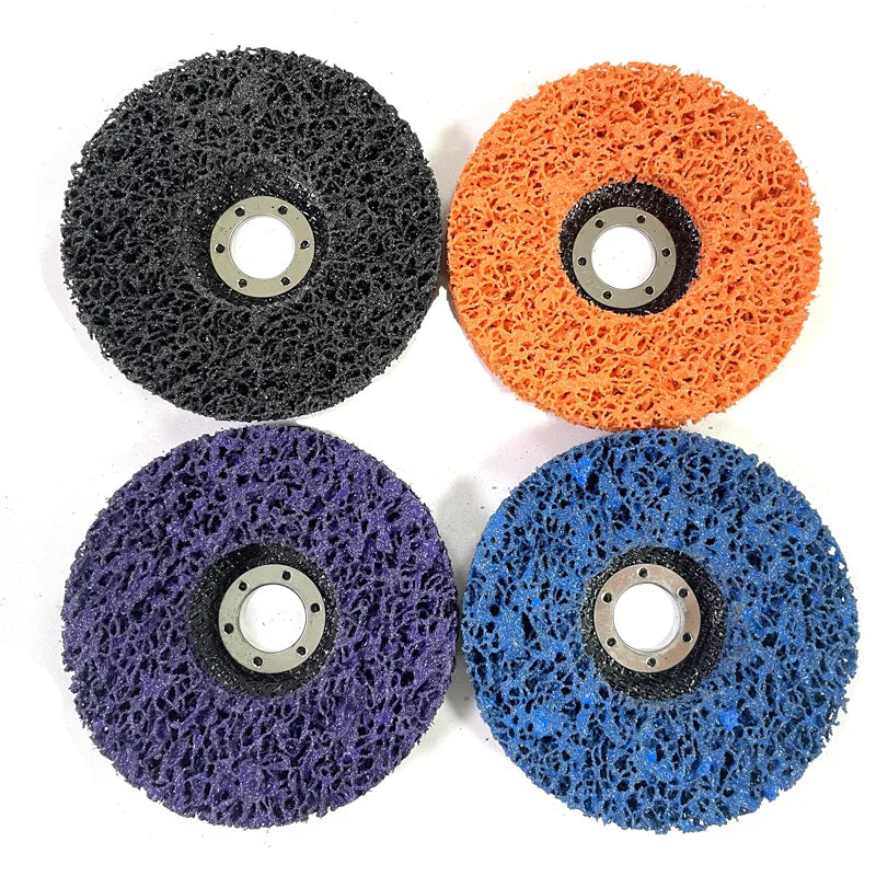 4.5"/125mm Fiberglass Backing Polycarbide Abrasive Strip Disc Wheel for Metal Paint Removal Wood Rust Cleaning Stripping Tools MegaBDM