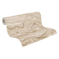 Made in Germany - Wallpaper rolls Marble Look Grey Gold - Non Woven Vinyl - Wallpaper Metallic for Walls - 1005 x 053 m