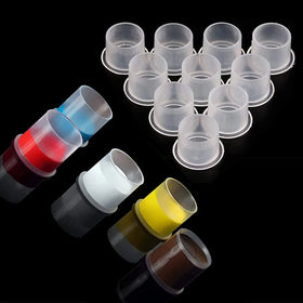 MASSA 500pcs/bag Tattoo Ink Caps Self-Standing Cup Tattoo Pigment Supplies for Microblading Permanent Makeup Accessories