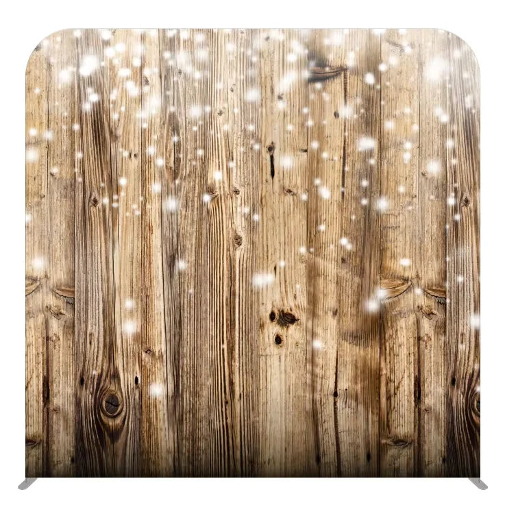 8ft X 8ft Shiny Wood Pillowcase Tension Fabric Wall Display Stand Cover Photo Booth Backdrop for Event Photography