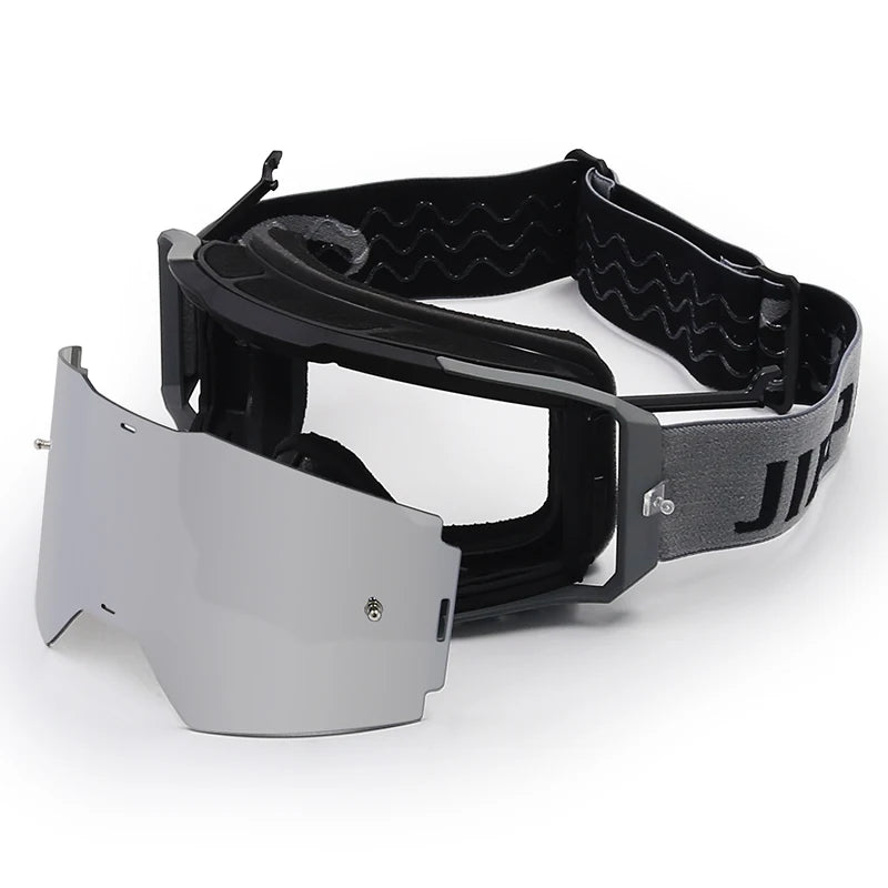 Jiepolly Fast Delivery Samples Motorcycle Mx Sport Lenses Glasses Atv Dustproof Motocross Dirt Bike Goggles Racing Riding Goggle