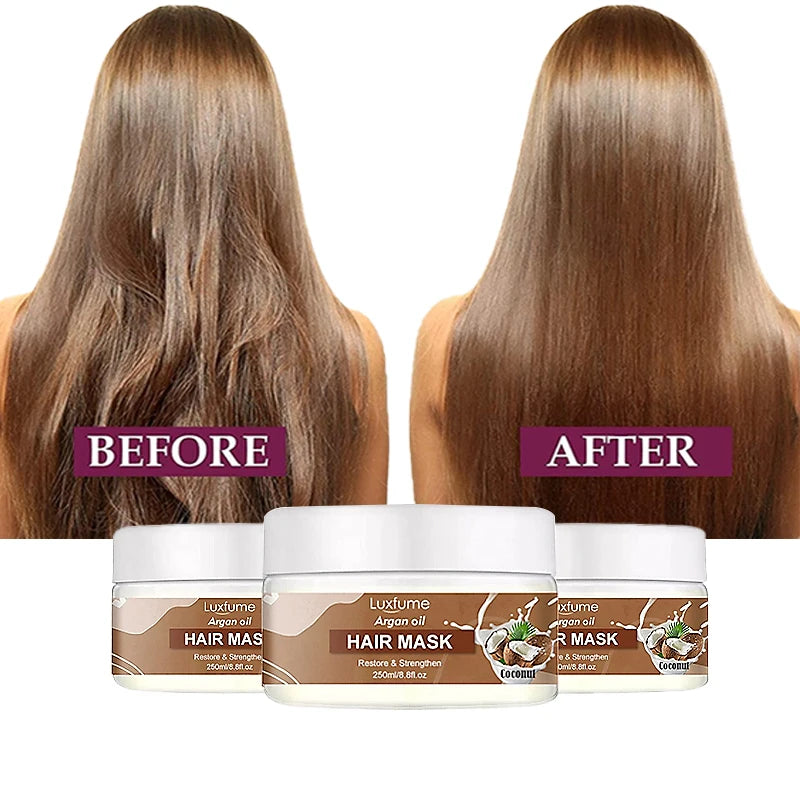 Oalen 250ml Private Label Coconut Hair Cream Dry Damaged Nourishing Strengthen Hair Mask