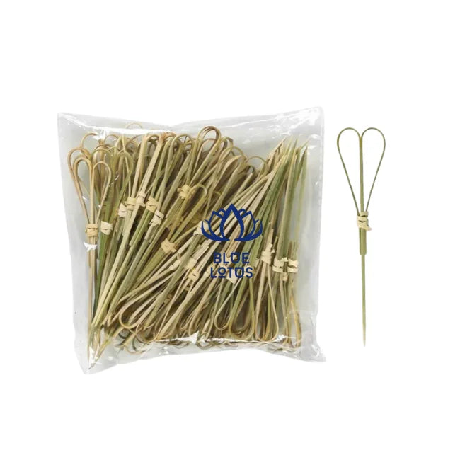 Bamboo Pick Stick with Heart Shape for Appetizer Cake Fruit Party Decoration Eco Friendly Skewer Toothpick Stick