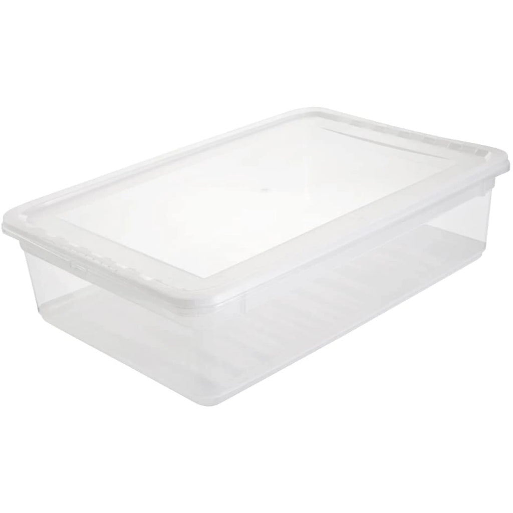 Storage boxes Plastic Natural Transparent 39 x 26.5 x 10 cm