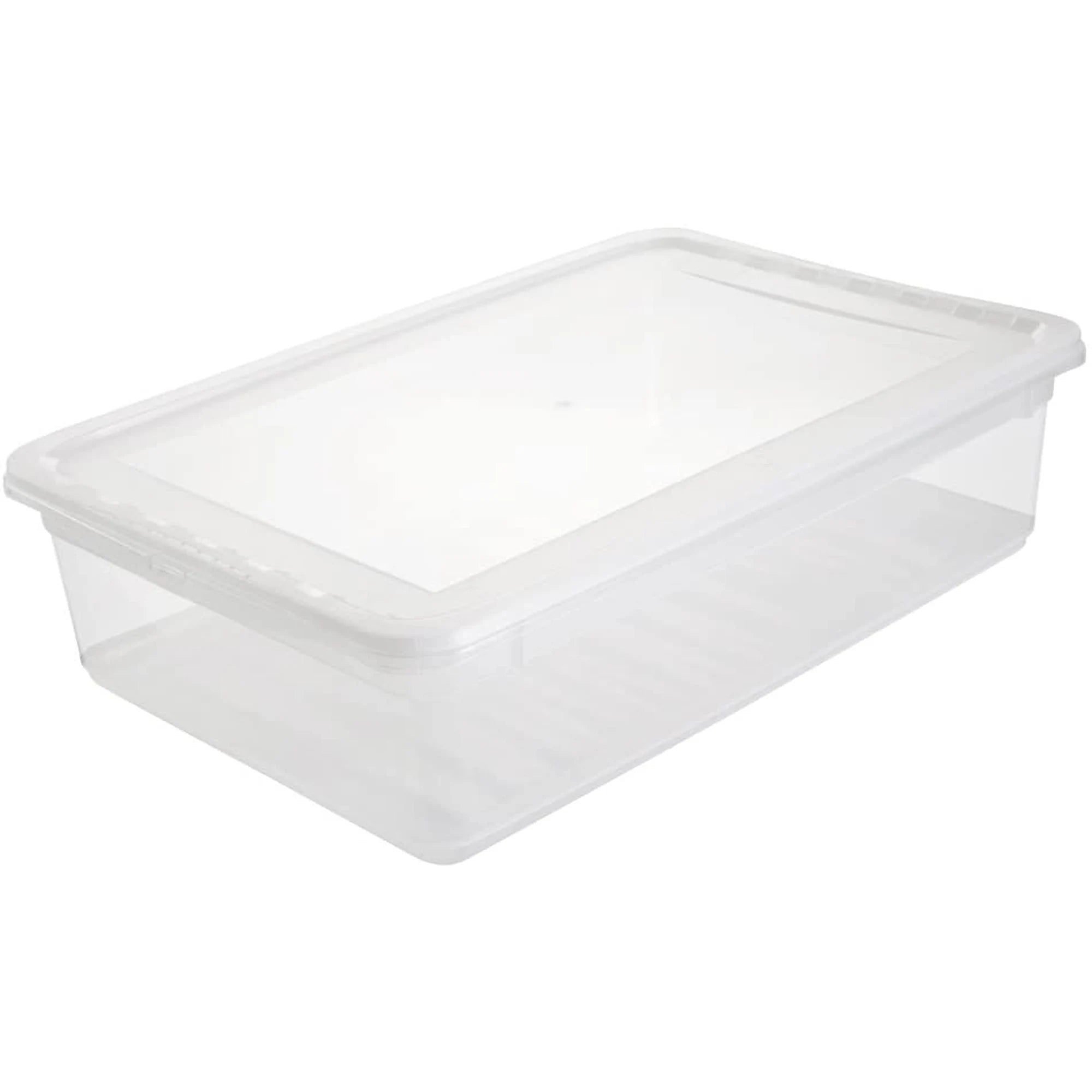 Storage boxes Plastic Natural Transparent 39 x 26.5 x 10 cm