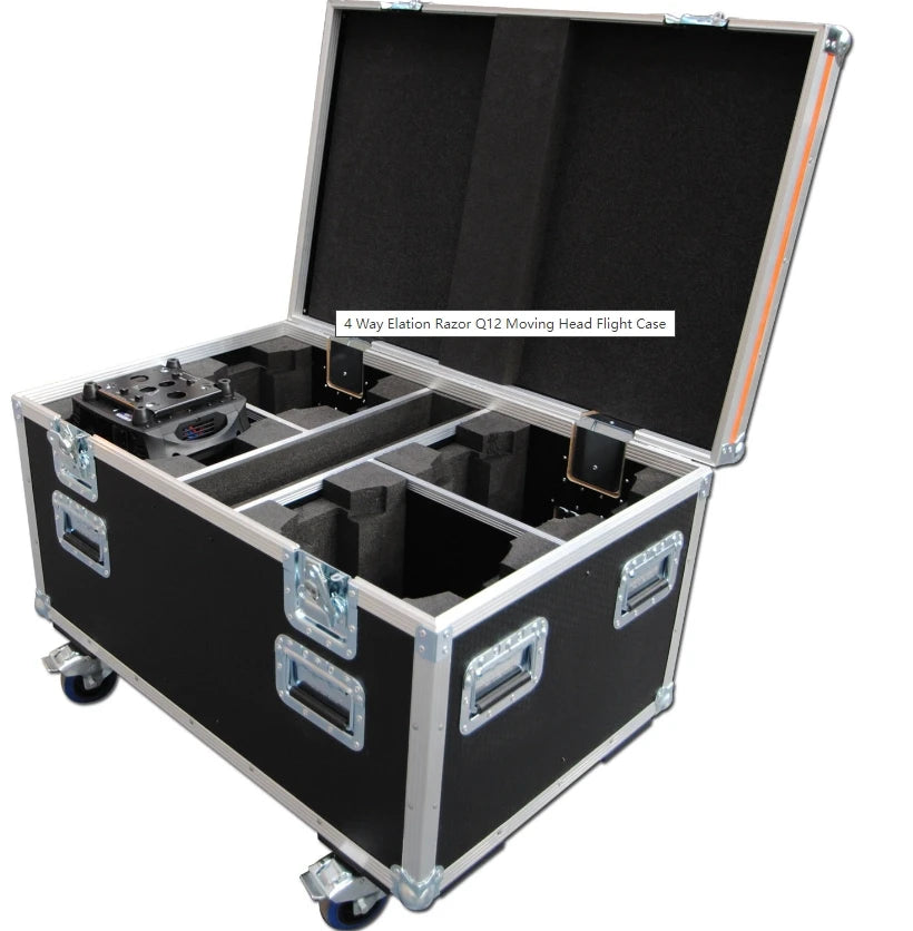 X-BASON Custom Aluminum Flight Case Utility Case for 4 Way Lighting Console Moving Head Flight Case