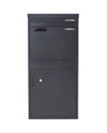 Large Galvanized Waterproof Metal Letter Box Wall Mounted Mailboxes for Home Use Send Parcel Box for Buildings Steel Material