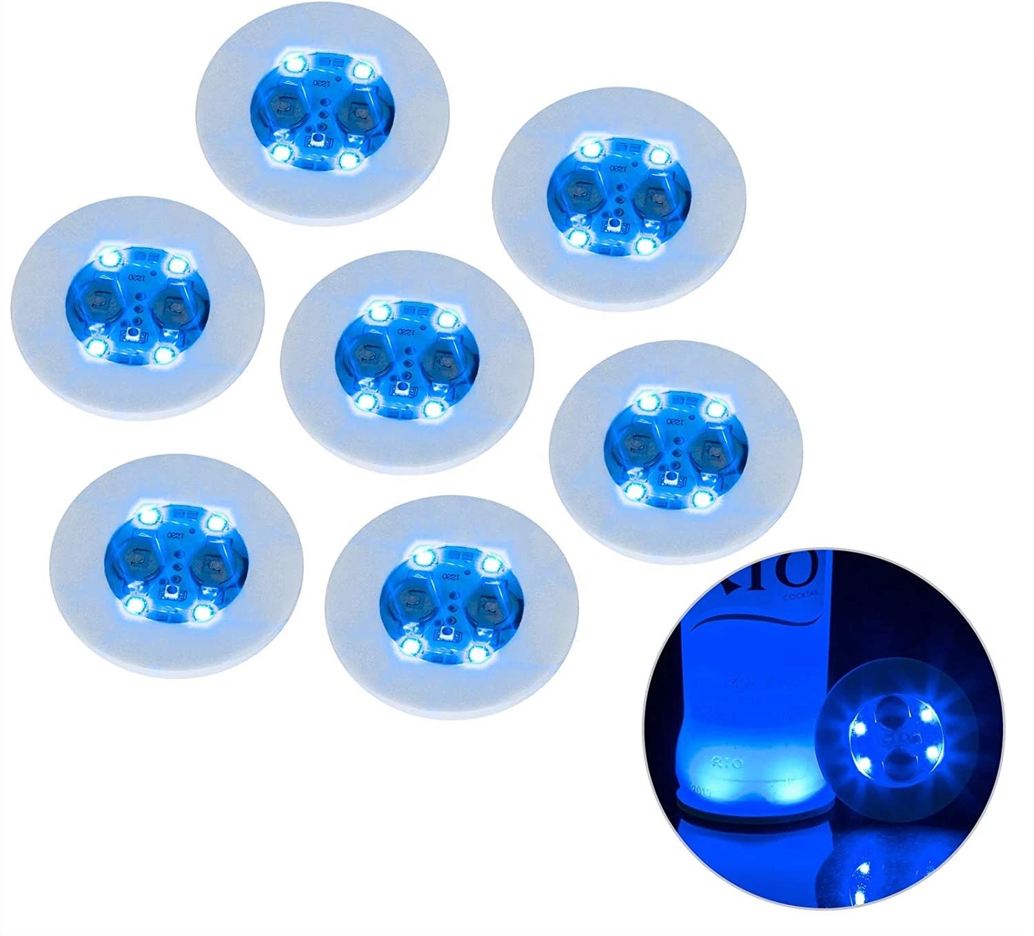 Small LED Light Sticker Decorations for Graduation and Ramadan Night Club Bottle Presenter