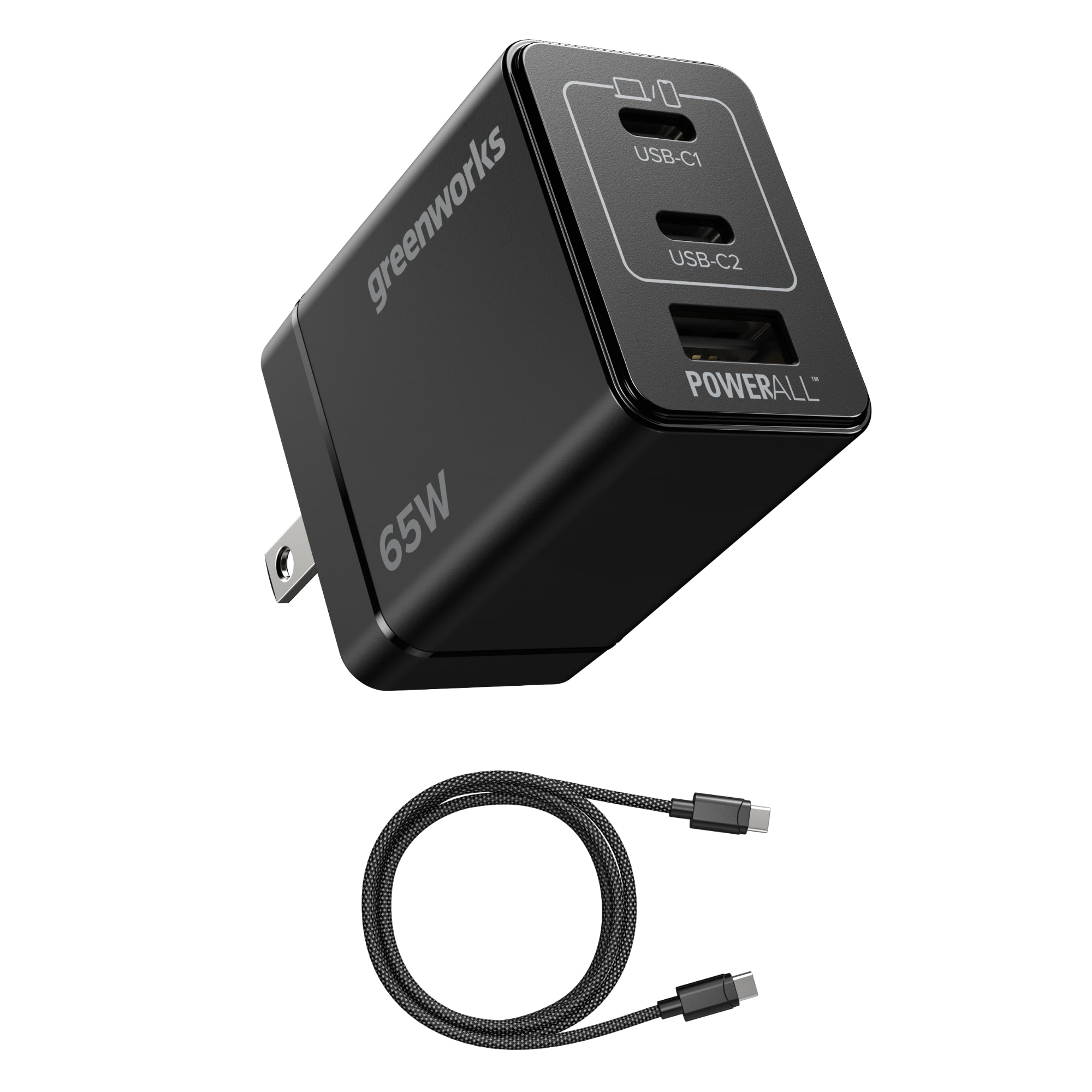 24V PowerAll Charger Set with 65W USB-C Charger Block and (1) 3' 100W USB-C Cable MegaBDM