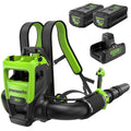 80V 800CFM Cordless Battery Dual-Port Backpack Blower: (2) 5Ah Battery and Dual-Port Rapid Charger MegaBDM